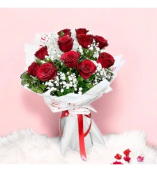 I Love You 11 Red Rose Bouquet