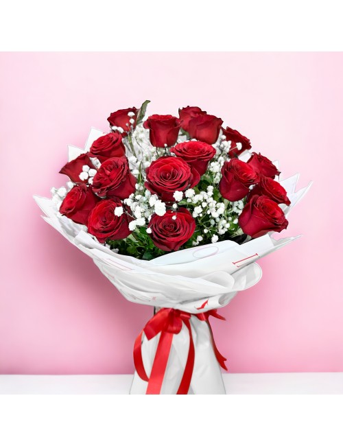 17 Red Rose I Love You Bouquet